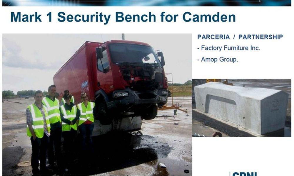 Mark 1 Security Bench for Camden