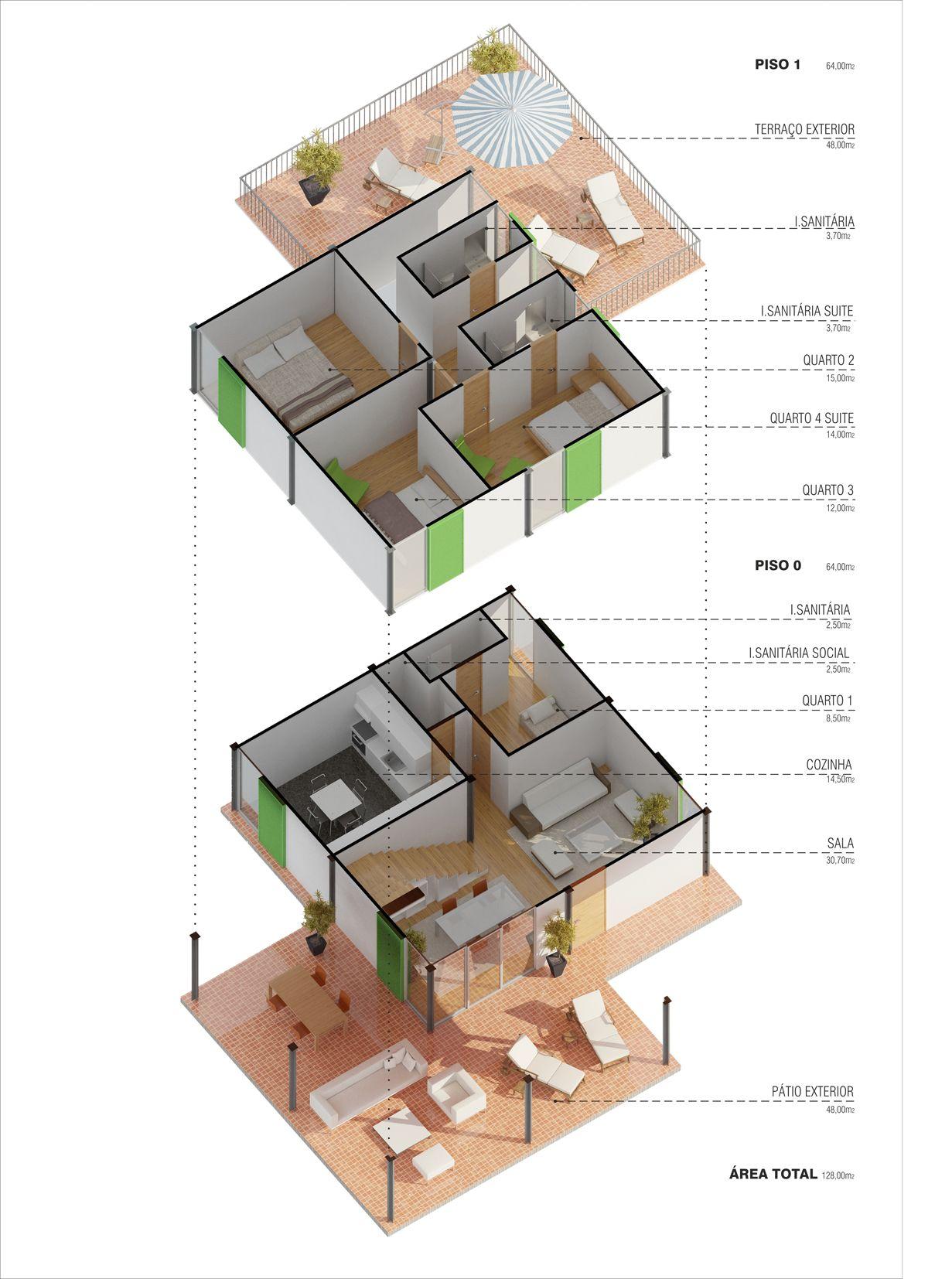 CASA 2 AXONOMETRIA