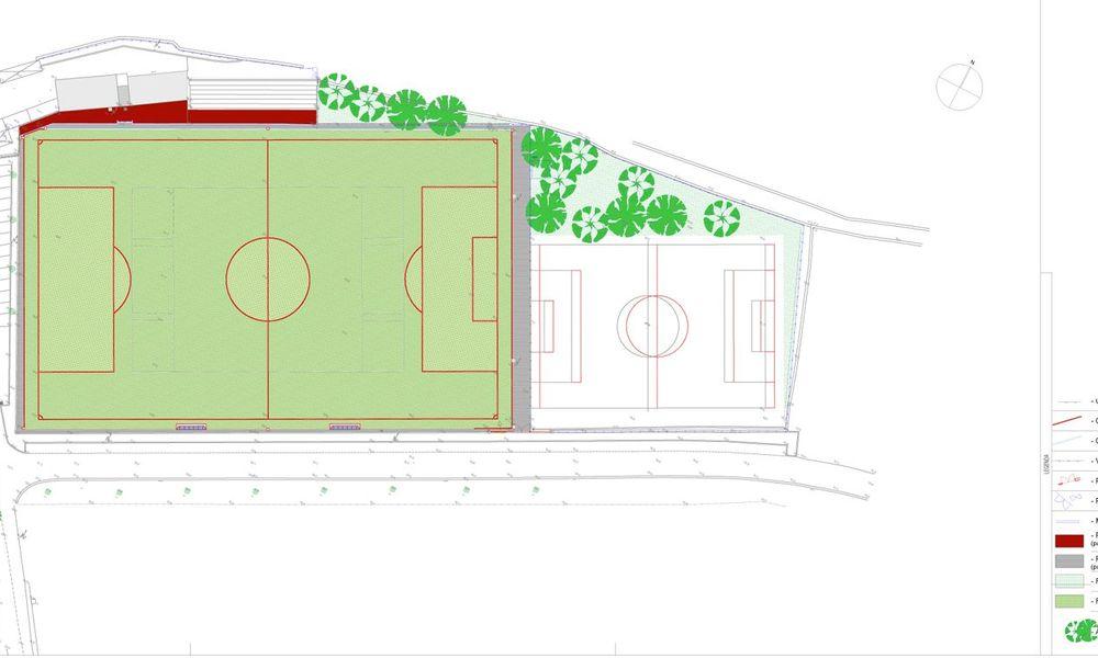 COLOCAÇÃO DE RELVADO SINTÉTICO NO CAMPO DE JOGOS DE STO EMILIÃO