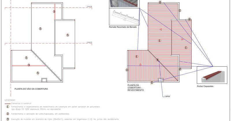 3.2 Construção - Planta da Cobertura