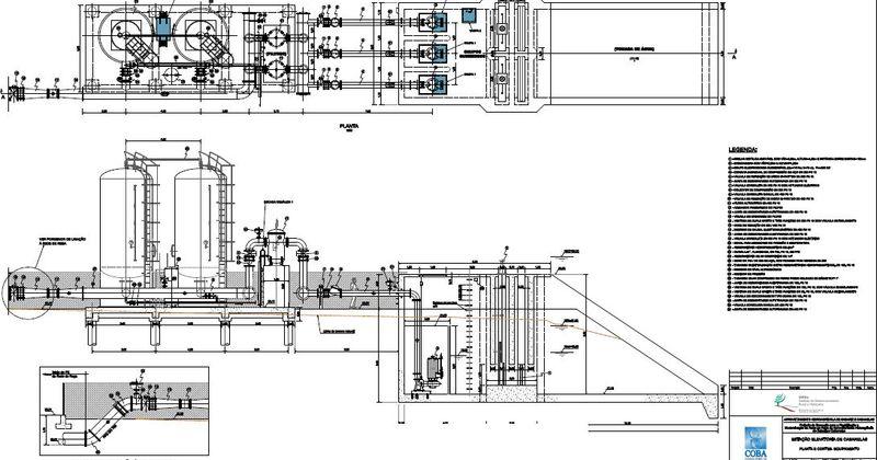 Plantas e Cortes - Equipamento