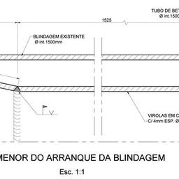 Tratamento de Condutas de Descarga e Tomada de Água da Barragem do Lucefecit