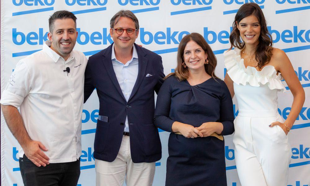 Chef Filipe Carvalho, Cem Baçaral, CEO Beko Portugal, Sofia Parapluie, Andreia Rodrigues